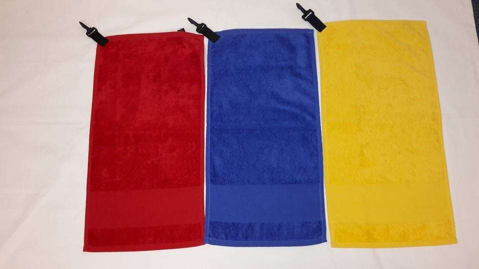 Glodina Velour Golf Towels with  webstrap & clip R 20 ea