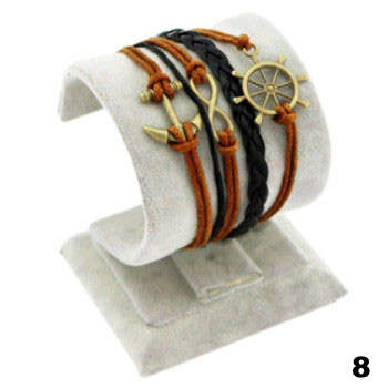 WEAVED INFINITY CHARM BRACELET