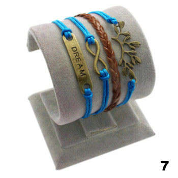 WEAVED INFINITY CHARM BRACELET