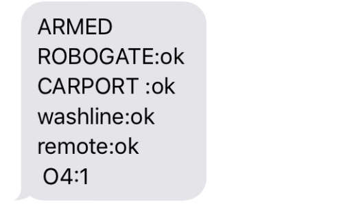 RoboText SMS for Roboguard Outdoor Beams