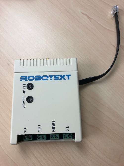 RoboText SMS for Roboguard Outdoor Beams