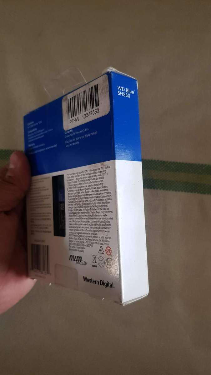 WD Blue SSD 2TB SN550 NVMe M.2 PCIe