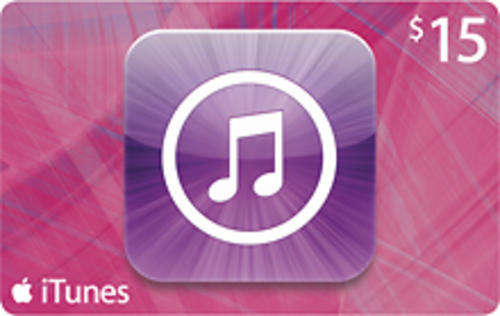 iTunes $15 Gift Card Voucher - Free Digital Delivery