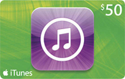 iTunes $50 Gift Card Voucher - Free Digital Delivery