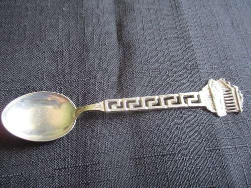 A 925 Silver Souvenir Teaspoon -Decorated with Parthenon
