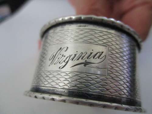 SOLID Sterling Silver-Servitte Ring Hall mark Birmingham 1957