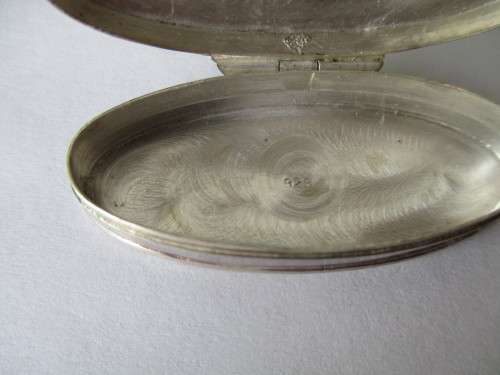 Vintage Sterling Silver Pill Box with Hinged