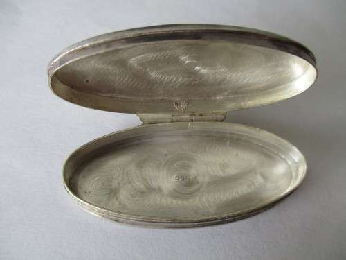 Vintage Sterling Silver Pill Box with Hinged
