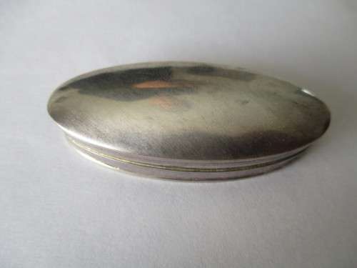 Vintage Sterling Silver Pill Box with Hinged