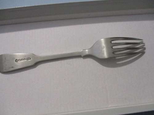 Vintage BP fork Britania  [ Silver BP Fork ]