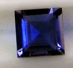 5.10 x 5.10 mm Princess cut  Iolite 0.51 ct.
