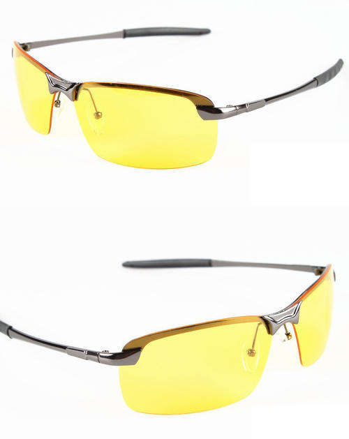 NIGHT DRIVING GLASSES  YELLOW LENS