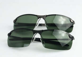 POLARISED DARK GLASSES RIMLESS