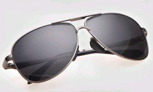 POLARIZED DARK AVIATOR GLASSES
