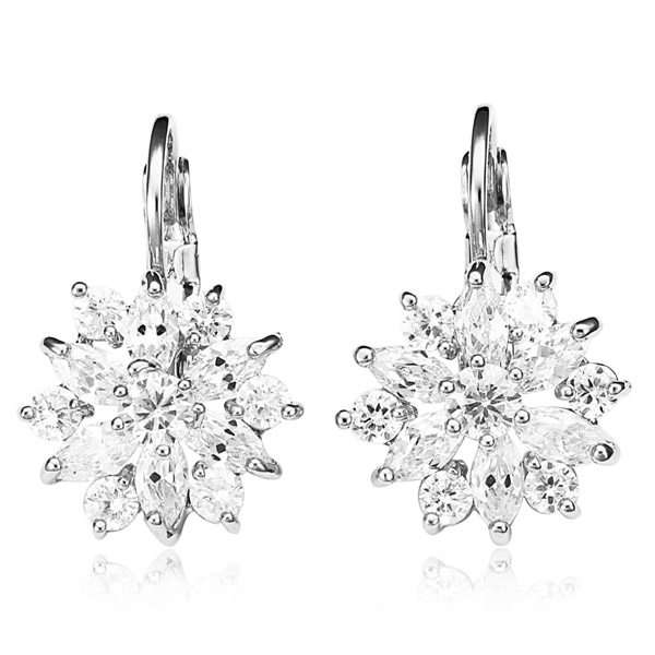 Austrian Crystal Flower Shape Earrings