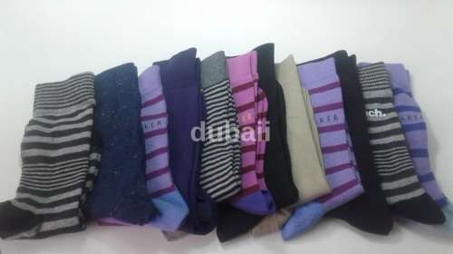 12 Pair Cotton Assorted Coloured Socks