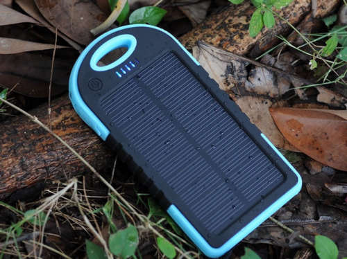 Portable Solar Charger And Power Bank Waterproof Dual USB