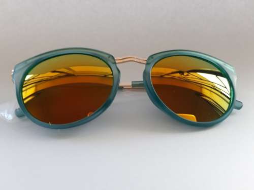 Womens Cat Eye Mirrored Revo Sunglasses