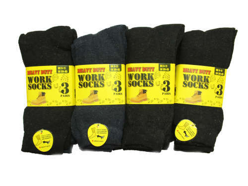 12 Pairs Men's Extreme Work Socks For Boots