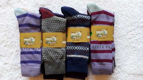 12 Pair Cotton Assorted Coloured Socks
