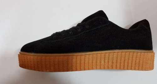 Women lace-up platform fashion creepers - Size 7