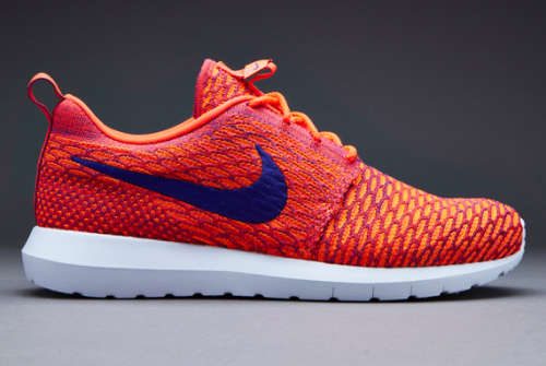 Nike Roshe Run Flyknit Orange Pink - 4
