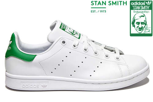 Adidas Stan Smith White Green - Size 6