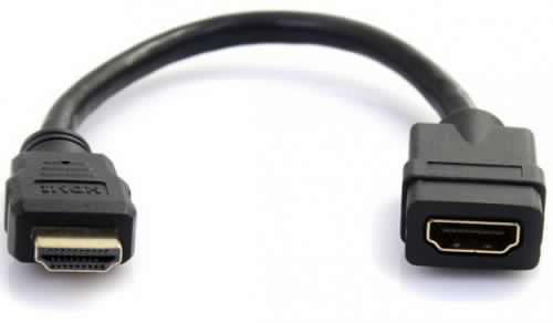 HDMI male to female extension cable