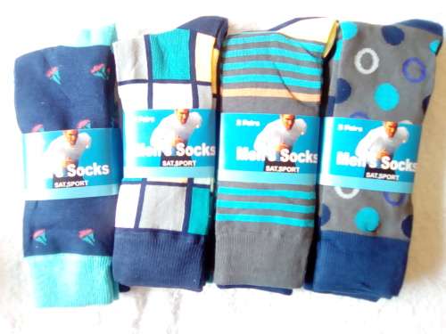 12 Pair Multi Colour Dress Socks
