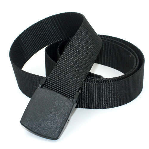 High Quality Automatic Buckle Nylon Belt - Black