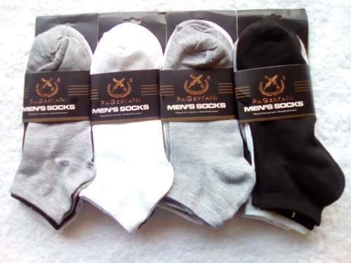 12 Pair Solid Colours Ankle Socks