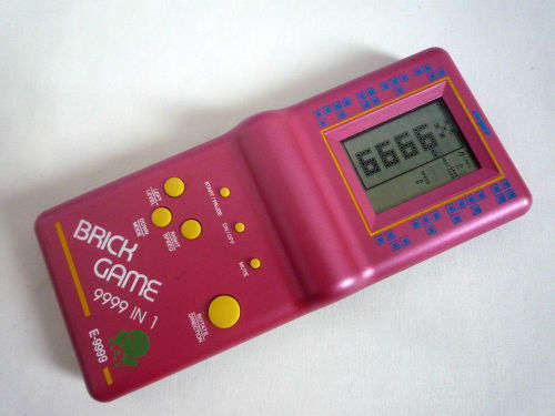 Vintage Brick Game Tetris Handheld Pocket Toy 9999-in 1