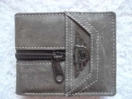 New Men's Bifold Wallet - Grey