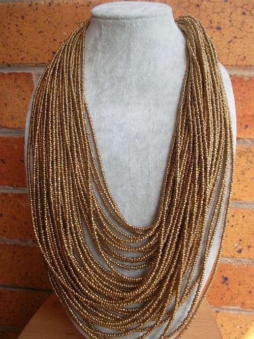 Handmade Multi-strand Glass Bead Necklaces For Women