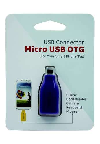 Micro USB OTG USB Connector For Your Smart Phone/Pad (White)