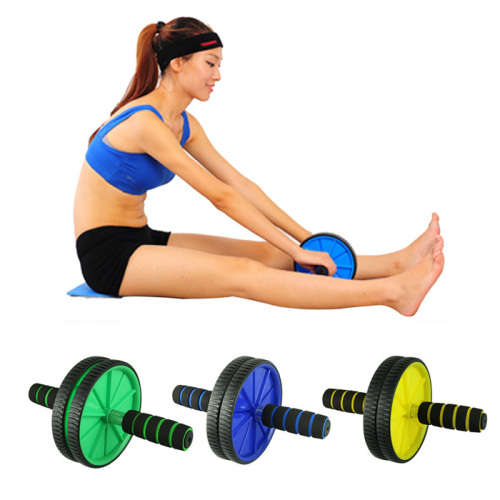 Ab Exercise Wheels with Dual wheels and Reinforced Steel Handles - Great for Abdominal Workout