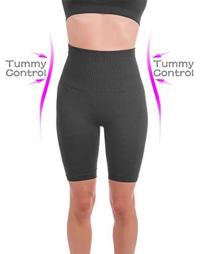 Women's High Waist Tummy Control Short Leggings  - XL XXL XXXL