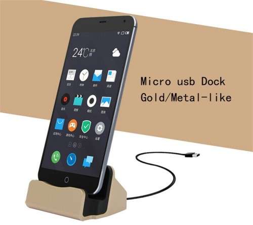 Charging Dock and Sync Stand for Samsung (Gold)