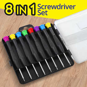 8-Piece Precision Chrome Vanadium Steel Screwdriver Set Repair Tool Kit,for phone,Clock ,Watches & O