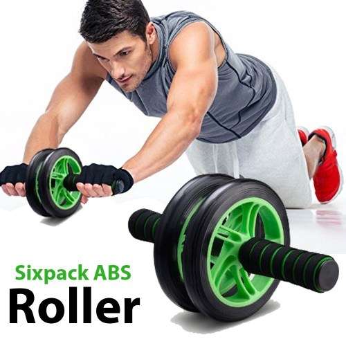 Ab Exercise Wheels with Dual wheels and Reinforced Steel Handles - Great for Abdominal Workout