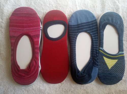 12 Pack - No Show Non Slip Cotton Socks