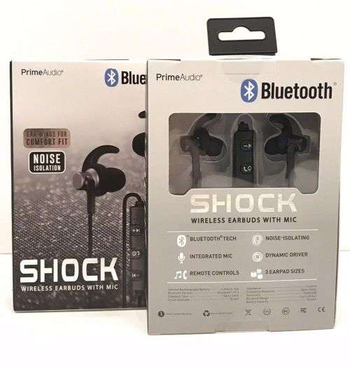 Bluetooth Wireless Shock Earbuds With Mic. Long hour 3+ Battery Life