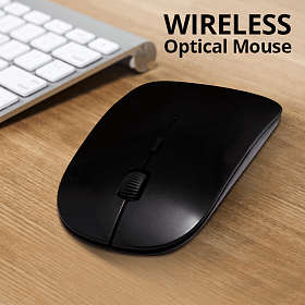 Ultra Slim Wireless Mouse 2.4 GHz Nano Receiver