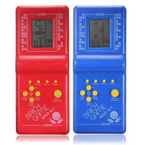 Vintage Brick Game Tetris Handheld Pocket Toy 9999-in 1