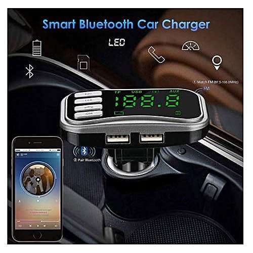 Car MP3 FM Transmitter with Dual USB Port & Large Display