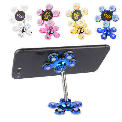 Multi-Angle Metal Flowers Suction Cup Mount for Mobile Phones (multi colour)