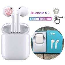 i11 TWS Bluetooth 5.0 Earpod Touch Sensor with Mic For iOS/Android