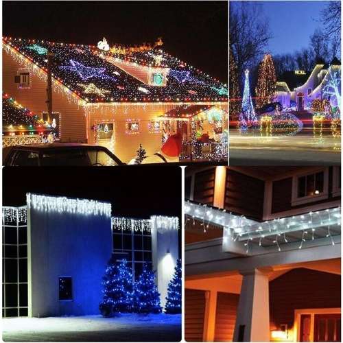 100 LED Multicolour Christmas/Party 8 Colors Choice Lights - 10m Long
