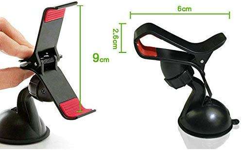 Car Universal Holder with Shock Proof - Black