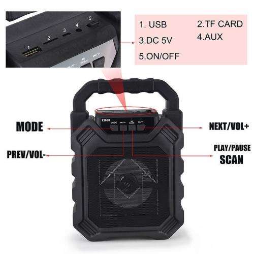 KTS FJ - 668 Bluetooth Speaker With Grip